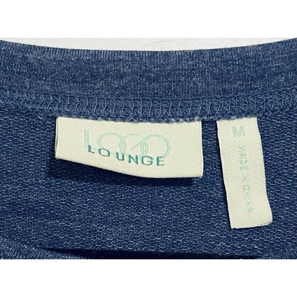 LOGO Lounge Lori Goldstein Womens Medium Ombre Chiffon Hem French Terry A269665 - Picture 5 of 8
